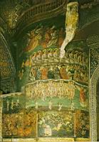 France, Tarn, Albi, Cathedrale Ste-Cecile, Fresque du jugement Dernier, Detail